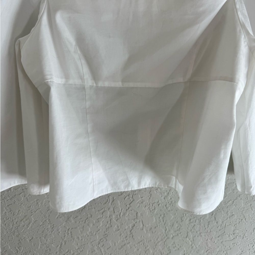 Vince White Square Neck Blouse Size 8 - Picture 2 of 14